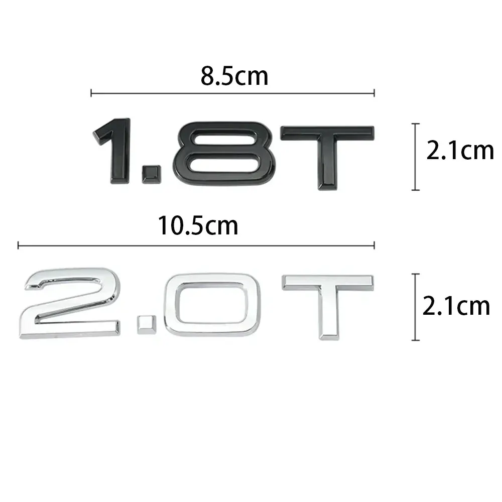 Car Accessories Logo - 3D ABS 1.8T 2.0T 3.0T Logo