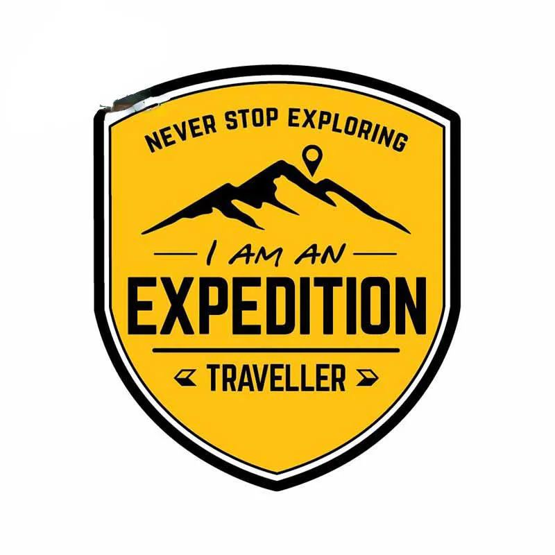 Car Accessories Quotes - 13cm Expedition Travel Car Sticker Never
