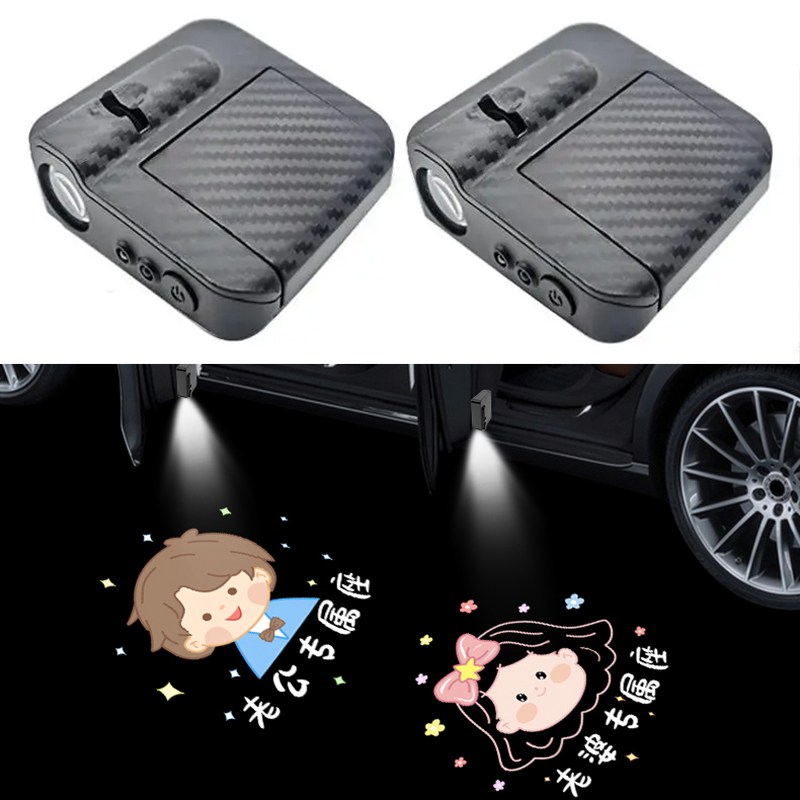 Car Accessories Logo - 2PCS Car Logo Wireless Door Control