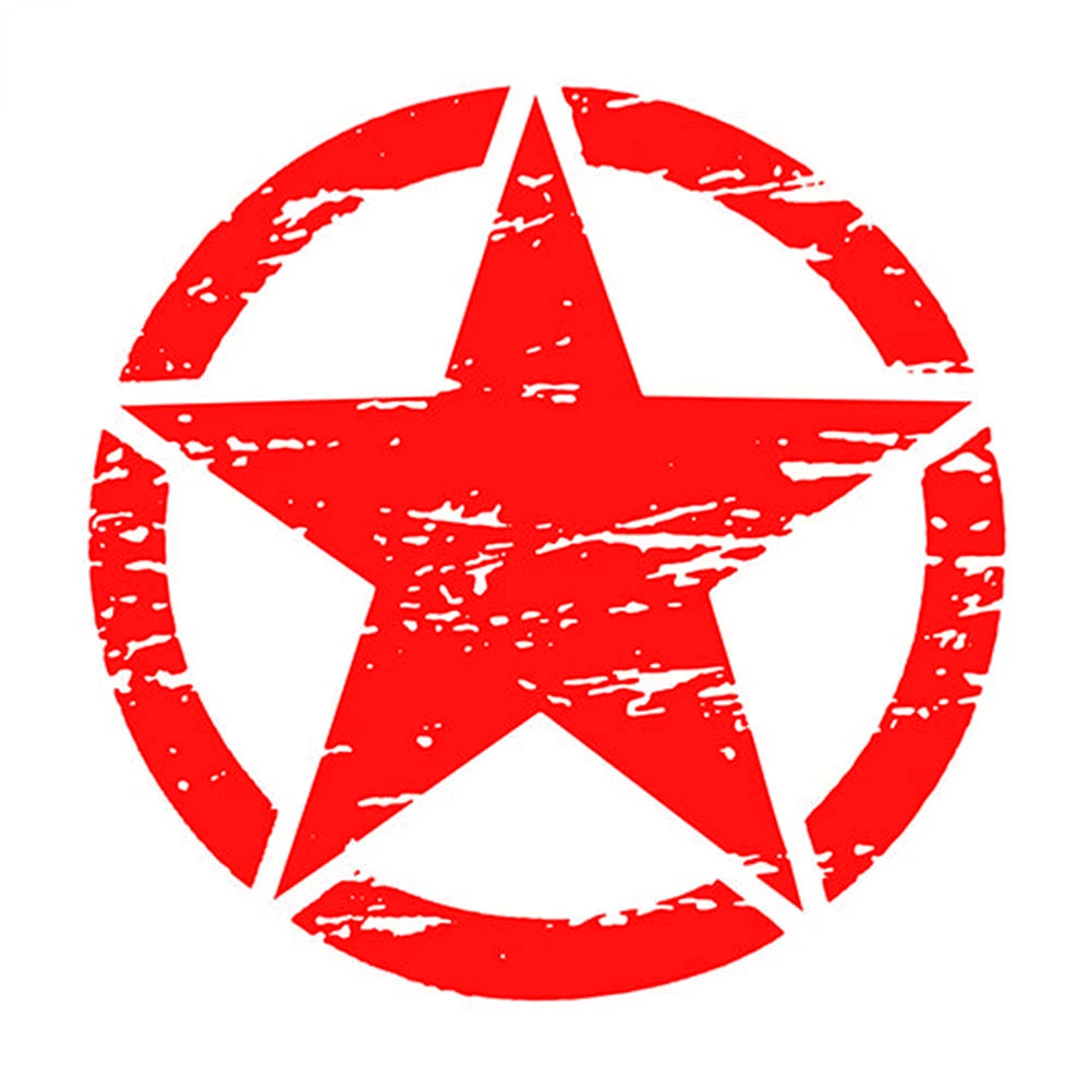 Car Accessories Quotes - 15cm Military Army Star Hood Off