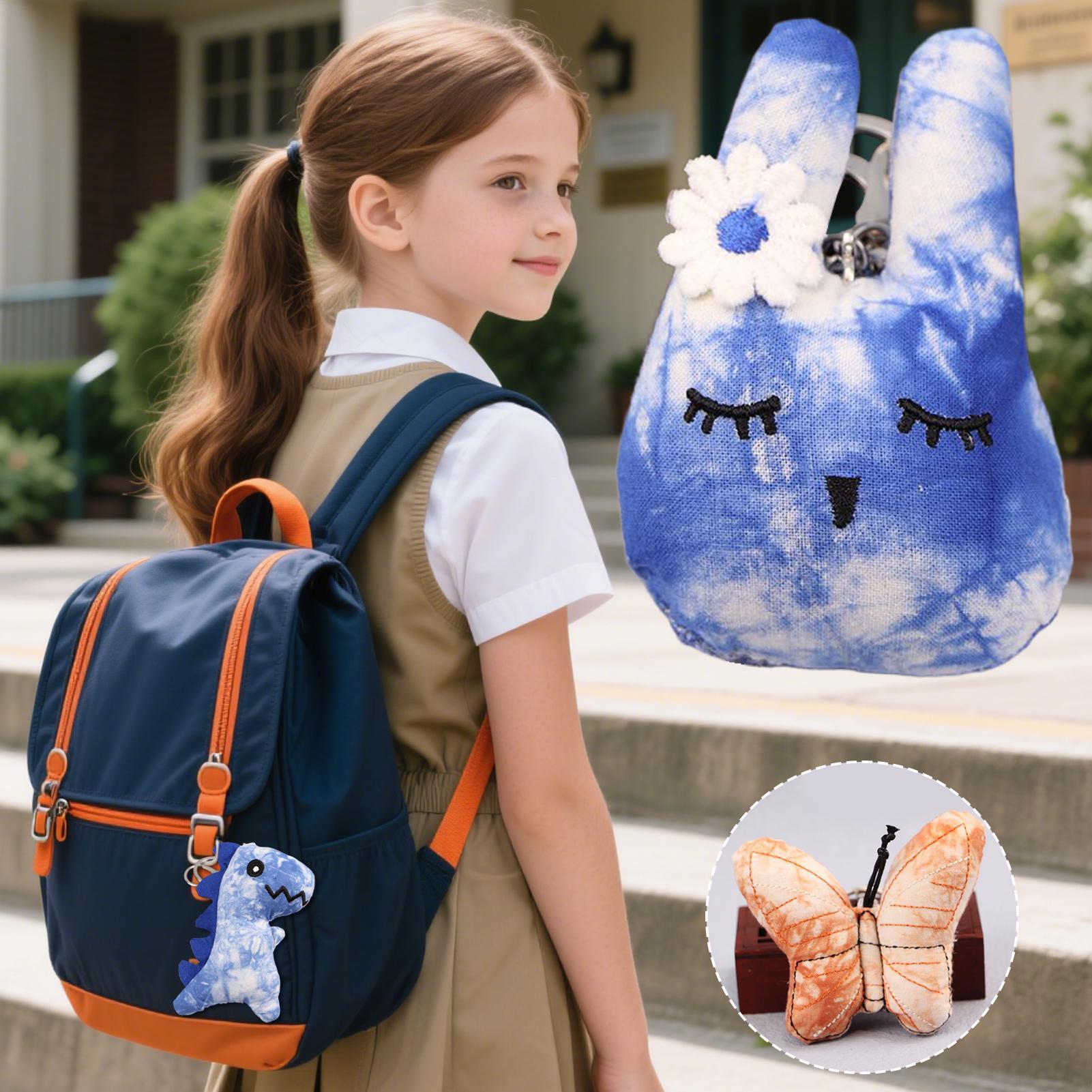 Car Accessories Girl - Dinosaur Plush Keychain Cute Girls Backpack
