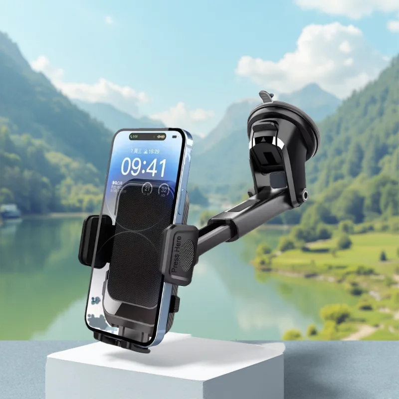 Car Cup Holder Expander - Suction Cup Car Phone Mount Adjustable