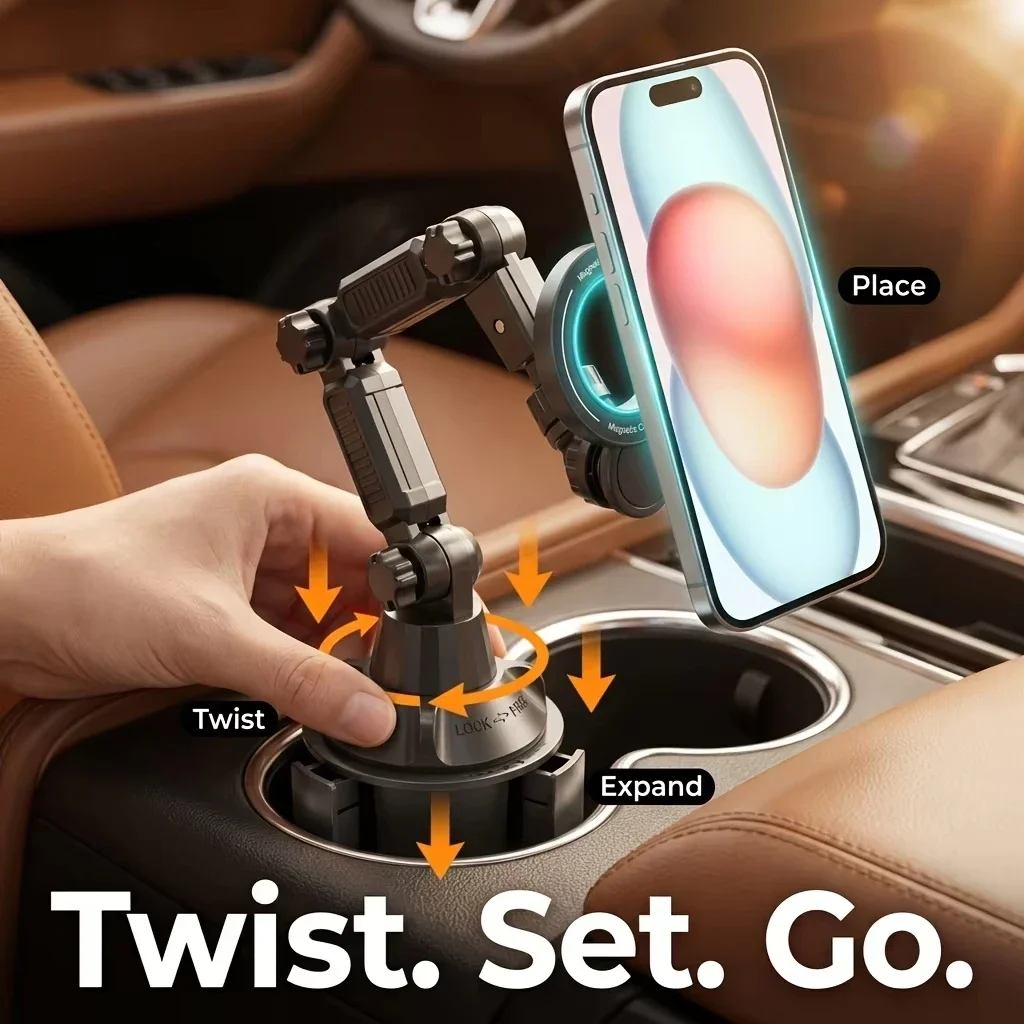 Car Cup Phone Holder Magnetic  - огляд і ціна Car Cup Holder Expander