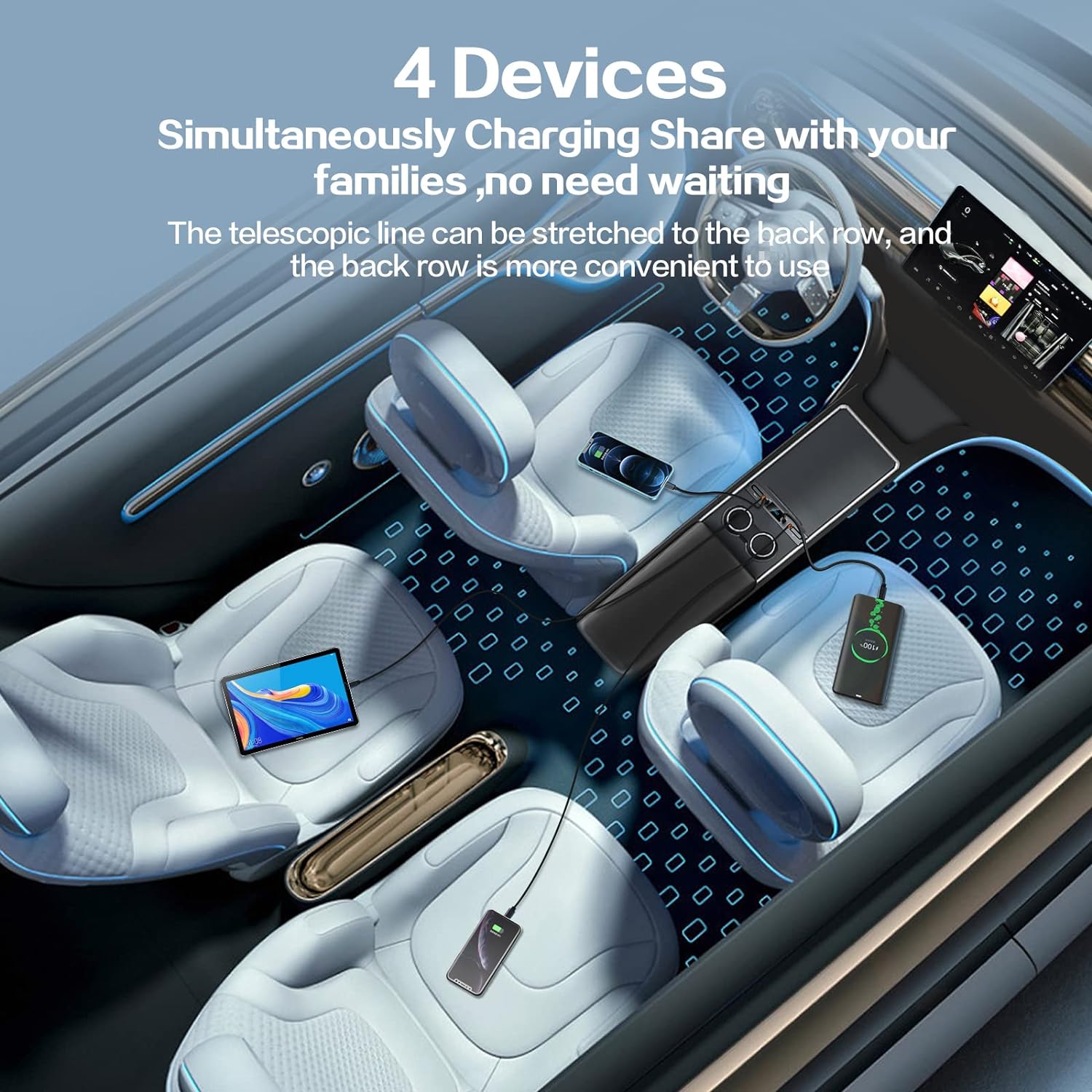 Car USB Charger Multi Port for - огляд і ціна Car Accessories Logo