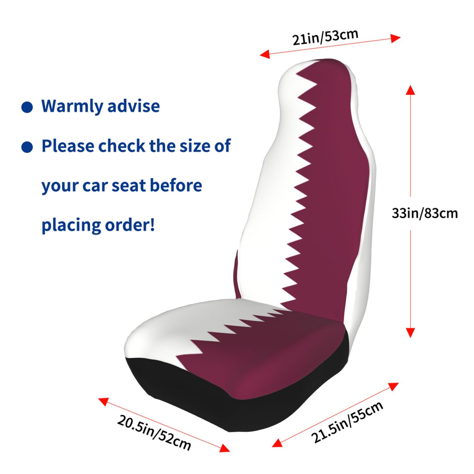 Qatar Flag Printed Patriotic-t - огляд і ціна Car Accessories Qatar
