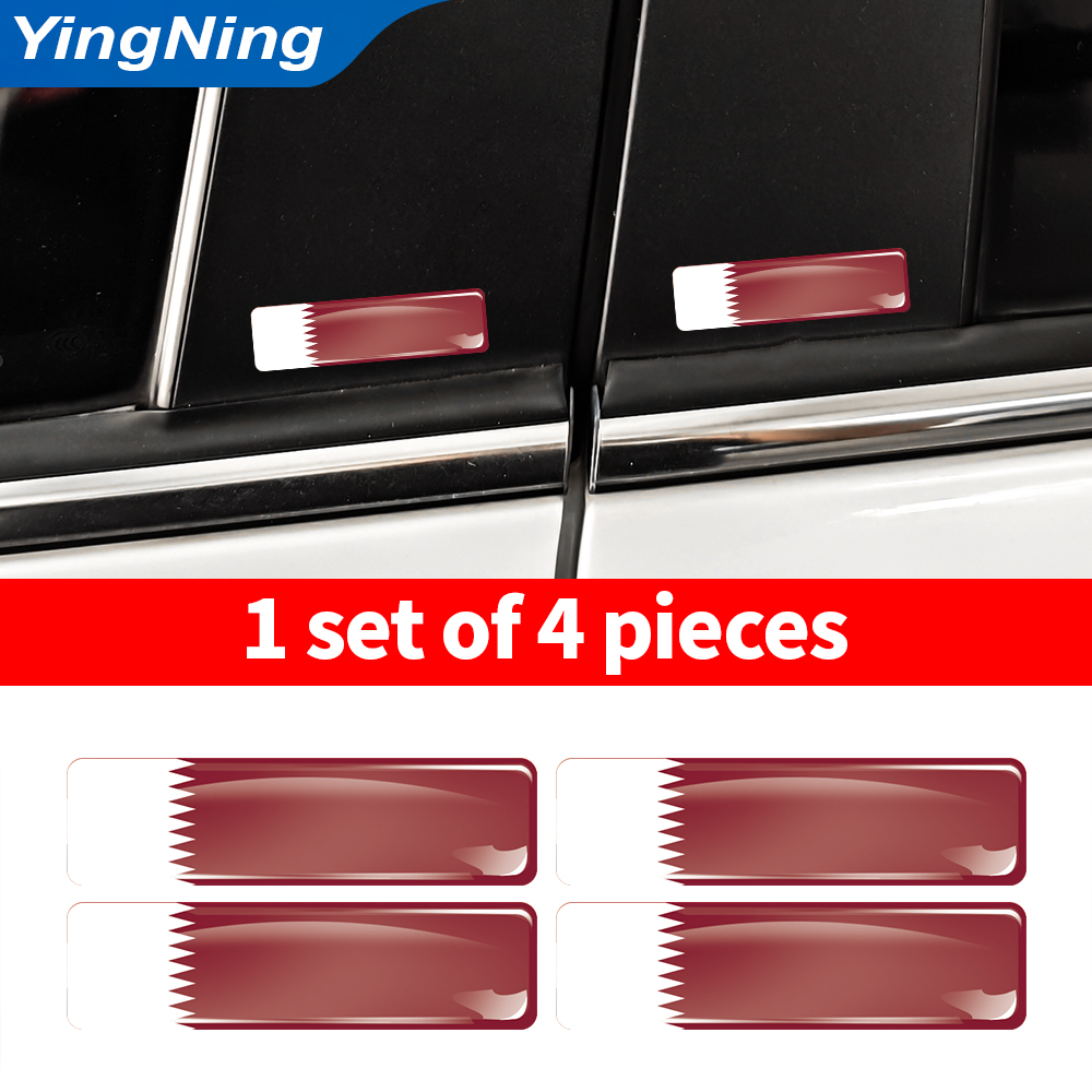 4PCS Qatar Flag Sticker Vinyl  - огляд і ціна Car Accessories Qatar
