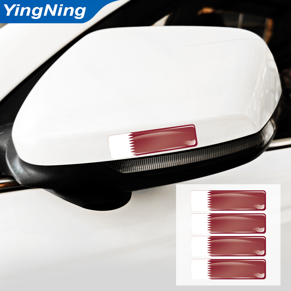 4PCS Qatar Flag Sticker Vinyl  - огляд і ціна Car Accessories Qatar