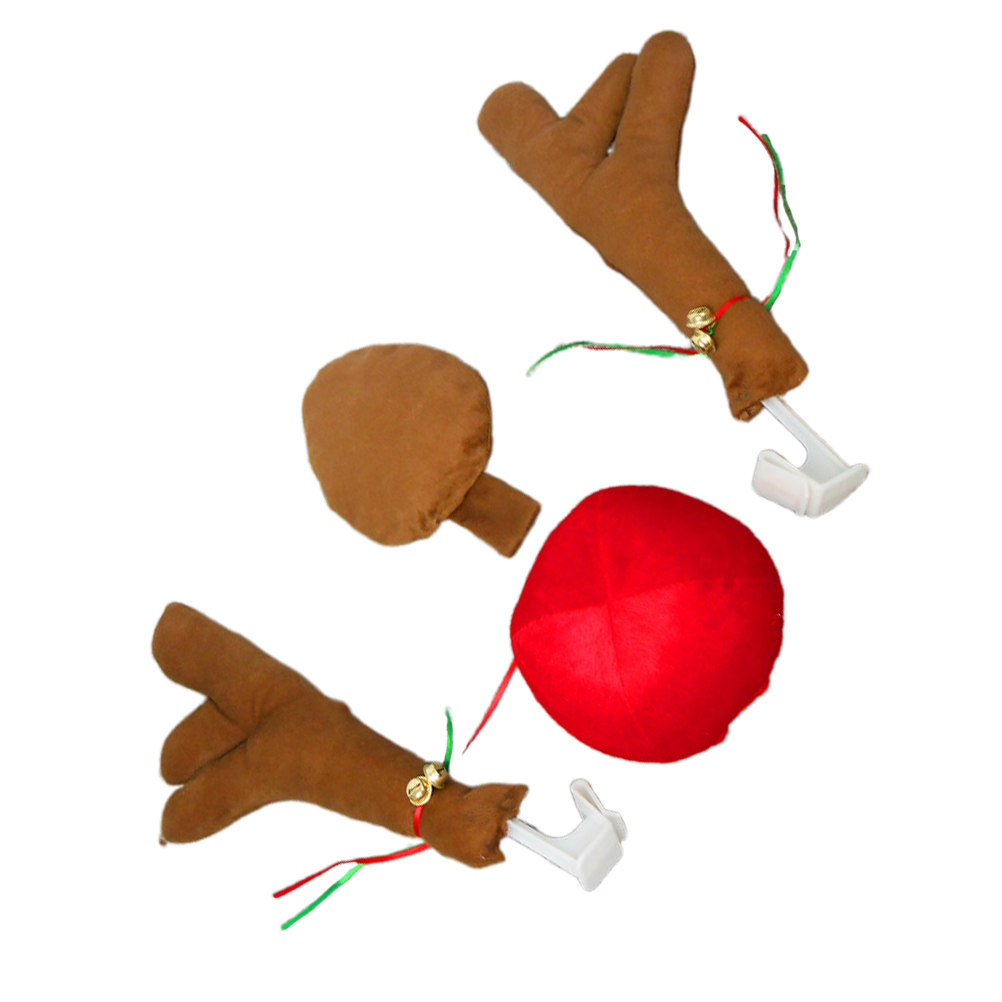 4Pcs Christmas Reindeer Decor  - огляд і ціна Car Accessories Xmas