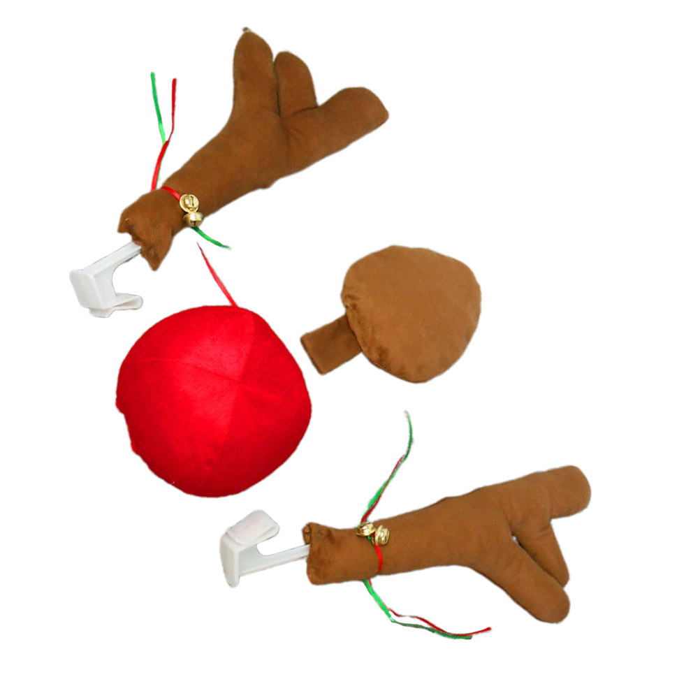 4Pcs Christmas Reindeer Decor  - огляд і ціна Car Accessories Xmas