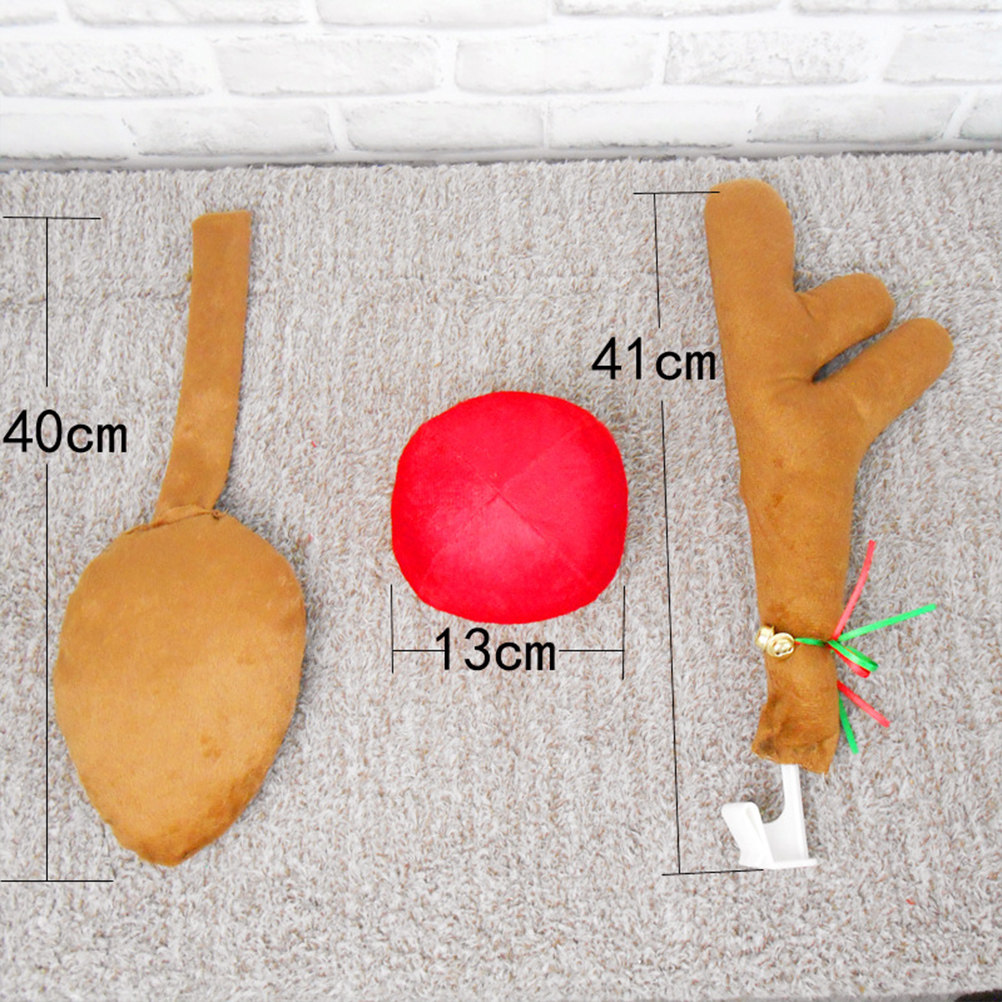 4Pcs Christmas Reindeer Decor  - огляд і ціна Car Accessories Xmas
