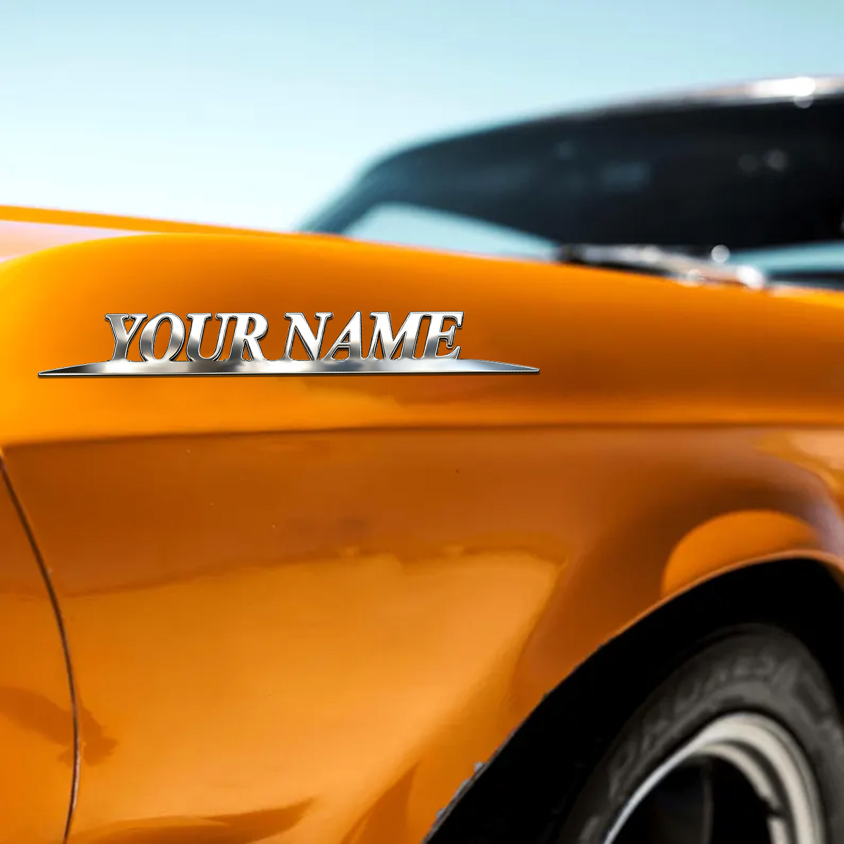 Metal Trendy YOUR NAME Sticker - огляд і ціна Car Accessories Logo