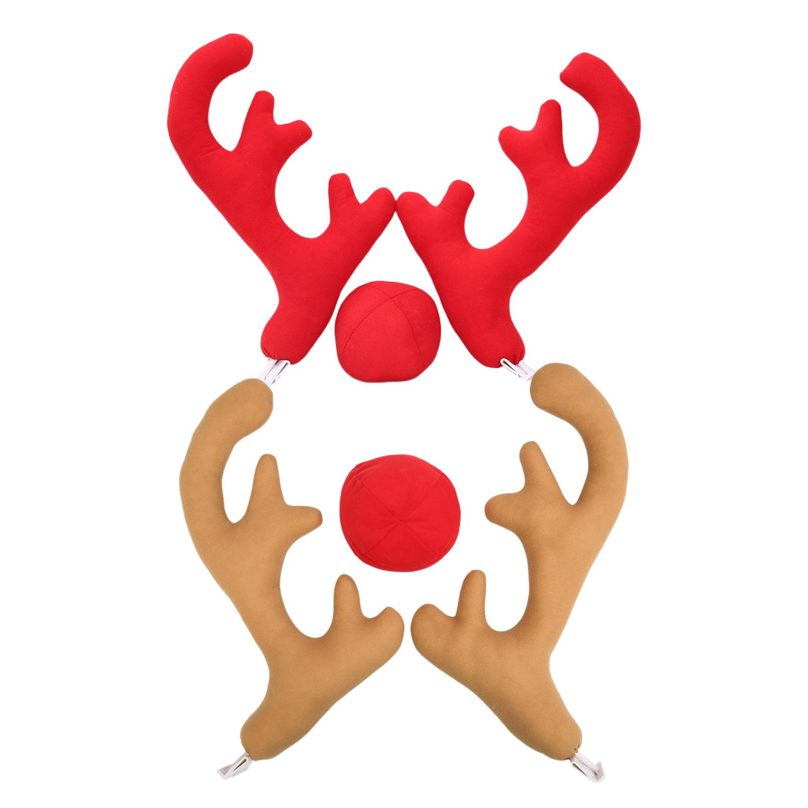 Xmas Reindeer Antlers with Red - огляд і ціна Car Accessories Xmas