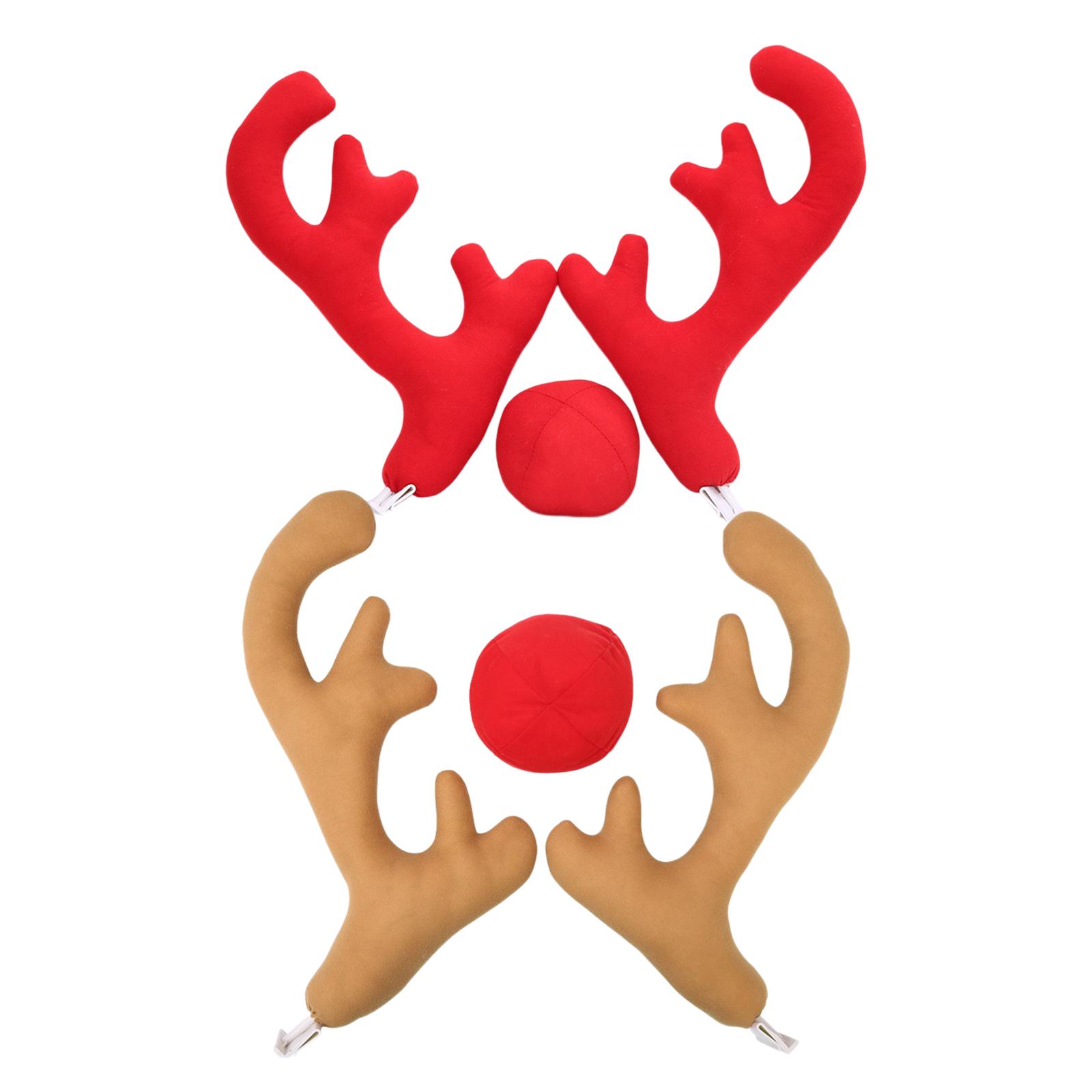 Xmas Reindeer Antlers with Red - огляд і ціна Car Accessories Xmas