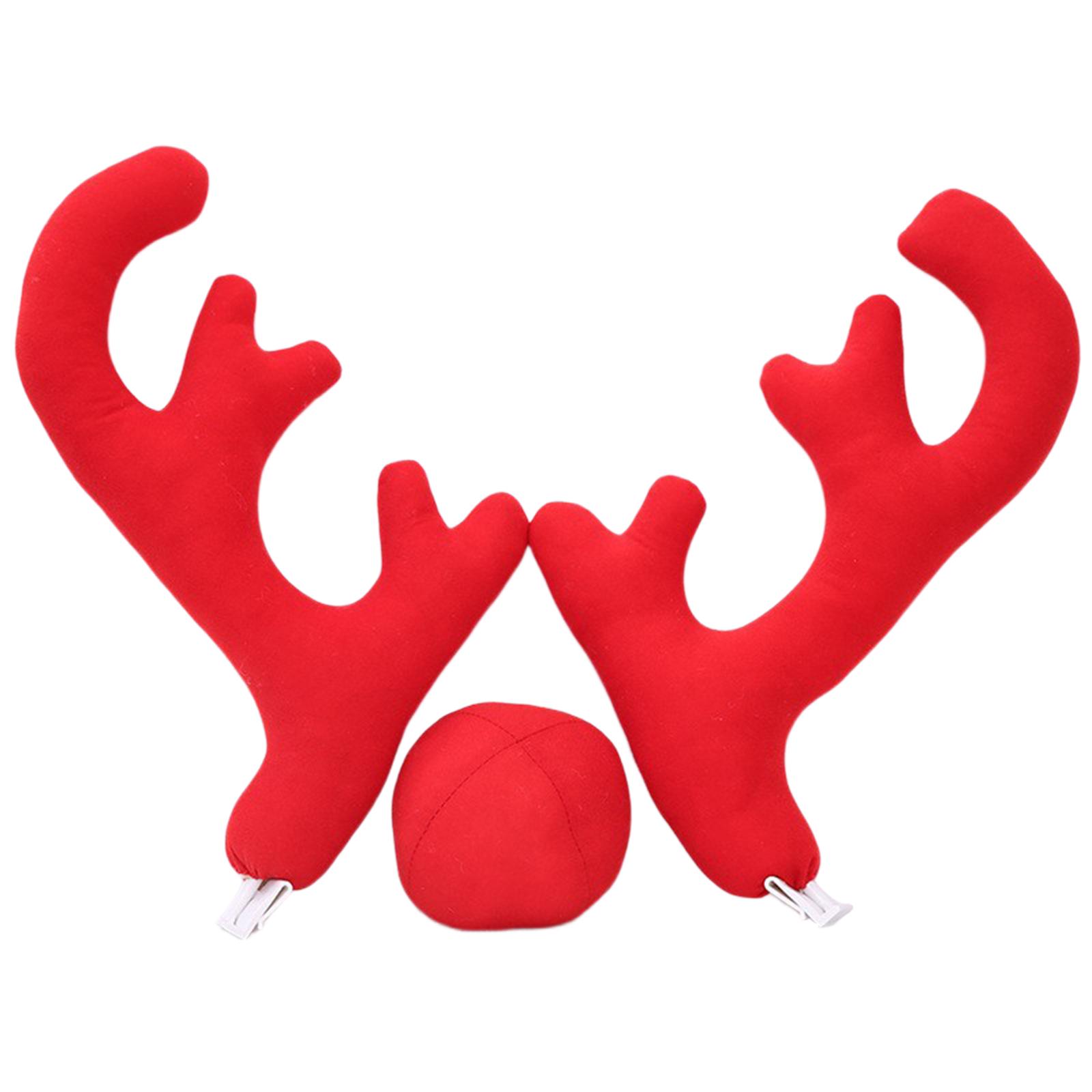 Xmas Reindeer Antlers with Red - огляд і ціна Car Accessories Xmas