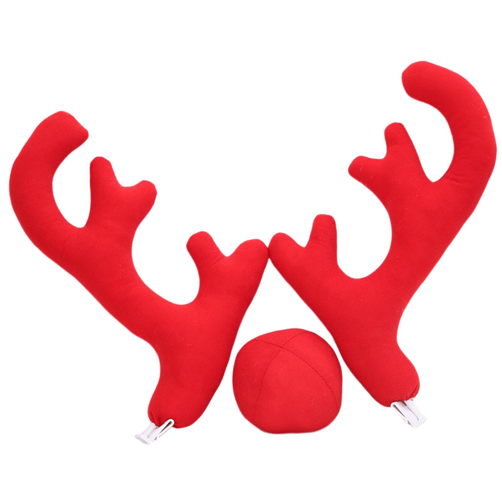 Xmas Reindeer Antlers with Red - огляд і ціна Car Accessories Xmas