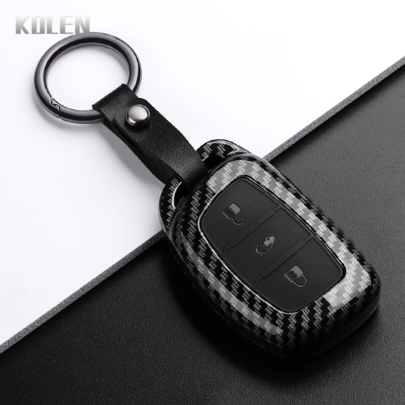 ABS Carbon Fiber Car Key Case  - огляд і ціна Car Accessories Xmas