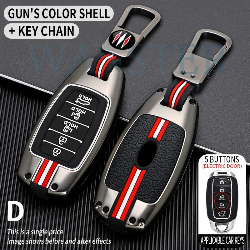 Metal Car Key Cover Case Shell - огляд і ціна Car Accessories Xmas