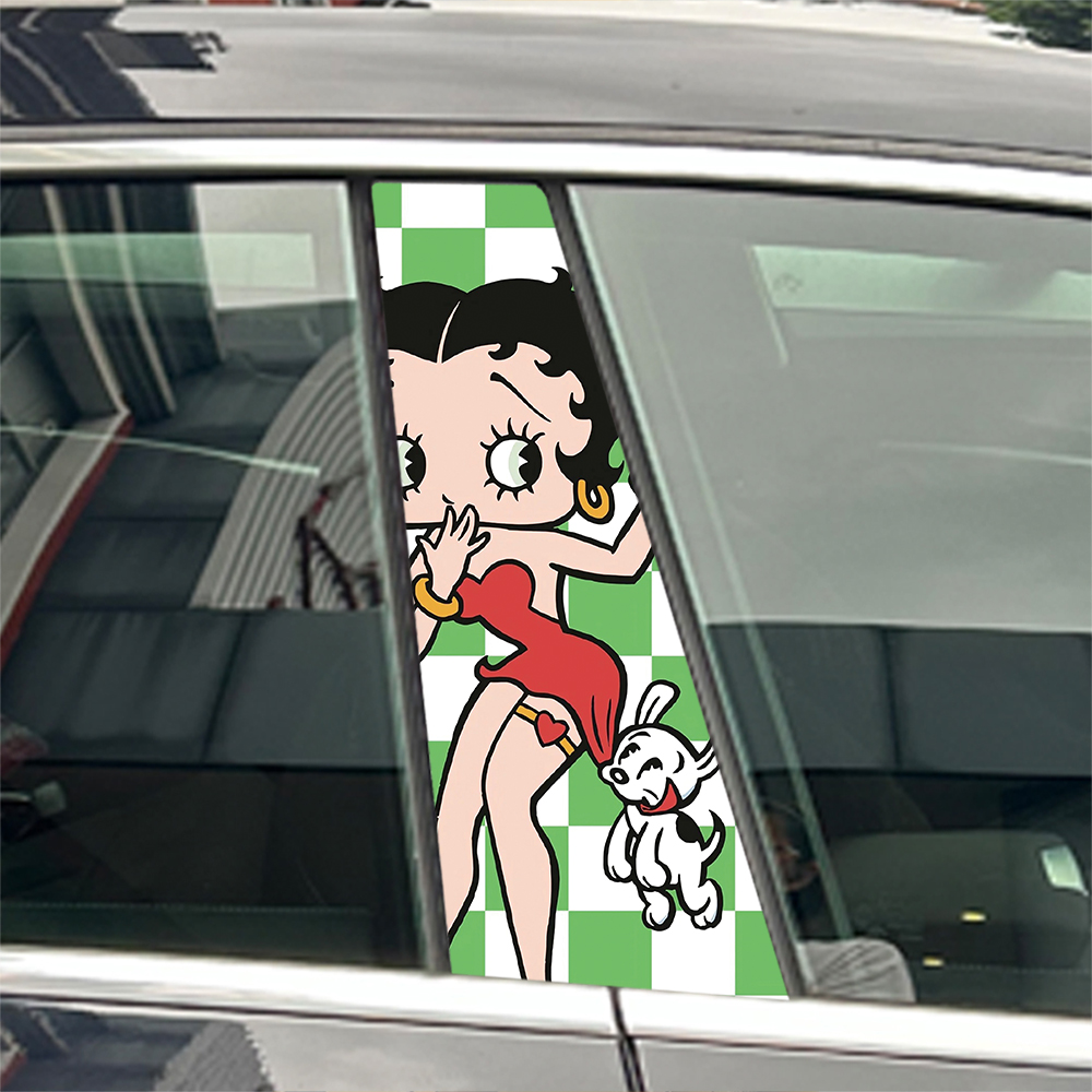 2pcs Anime Cute LSweet Lovely  - огляд і ціна Car Accessories Girl