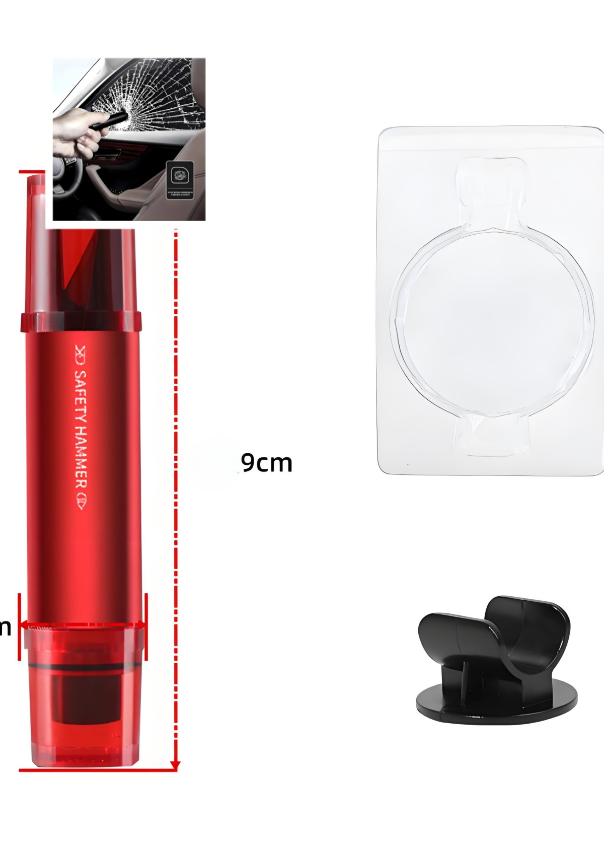 2-in-1 Car Safety Hammer Emerg - огляд і ціна Car Emergency Tool Kit